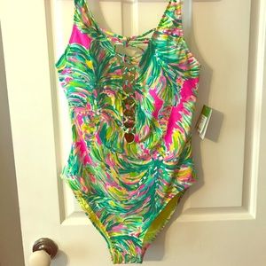 Lilly Pulitzer isle lattice in shady lady NWT 10